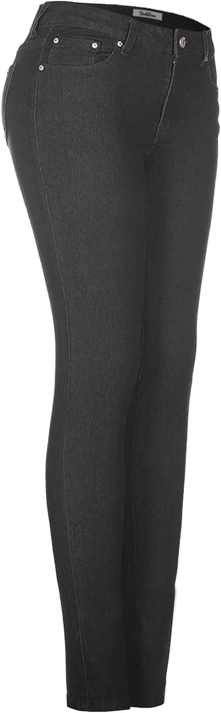 2LUV Women's 5 Pocket Ankle Stretch Skinny Jeans