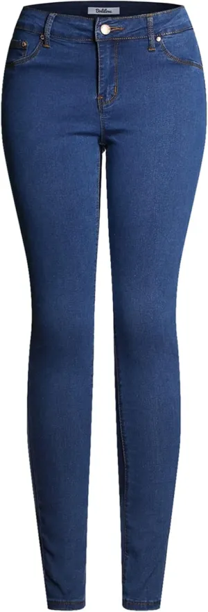 2LUV Women's 5 Pocket Ankle Stretch Skinny Jeans