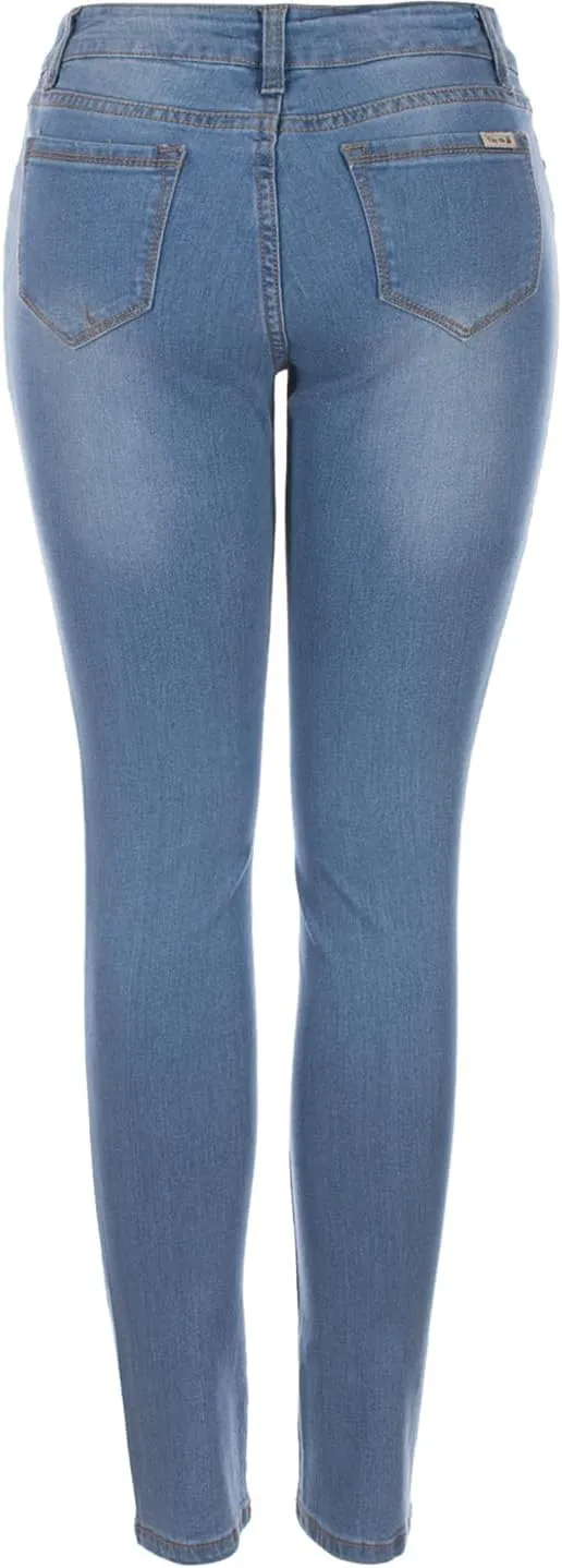 2LUV Women's 5 Pocket Ankle Stretch Skinny Jeans