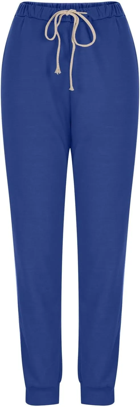 3 Pack Sherpa Lined Jogger Pants Women Winter Warm Drawstring Elastic Waist Sweatpants Plus Size Loungewear Bottoms