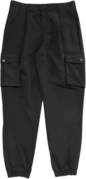 ADHOWBEW Mens Pants Casual Elastic Waist Outdoor Work Cargo Pockets Relaxed Fit Pants