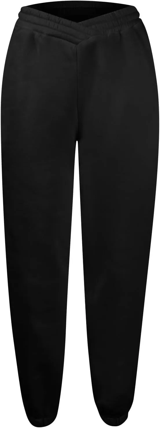 ADHOWBEW Women Sweatpants with Pockets Casual Low Rise Elastic Waisted Comfy Relaxed Fit Workout Joggers