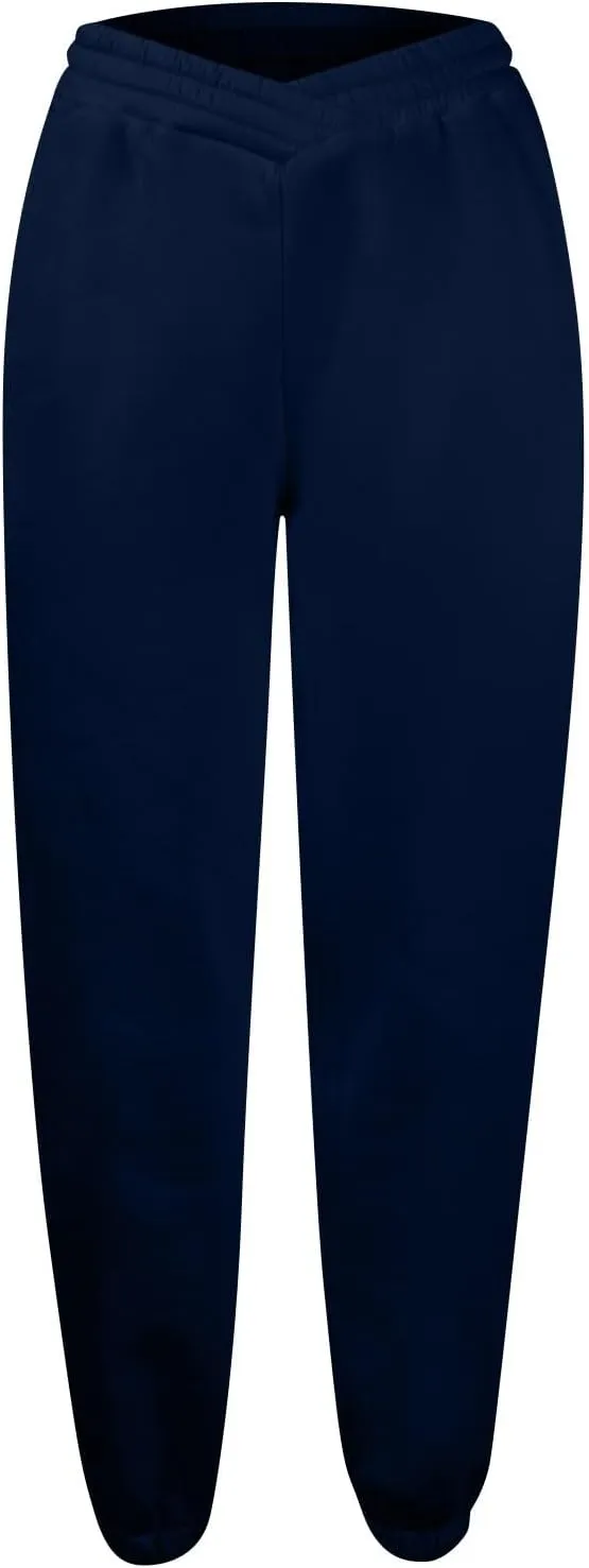 ADHOWBEW Women Sweatpants with Pockets Casual Low Rise Elastic Waisted Comfy Relaxed Fit Workout Joggers