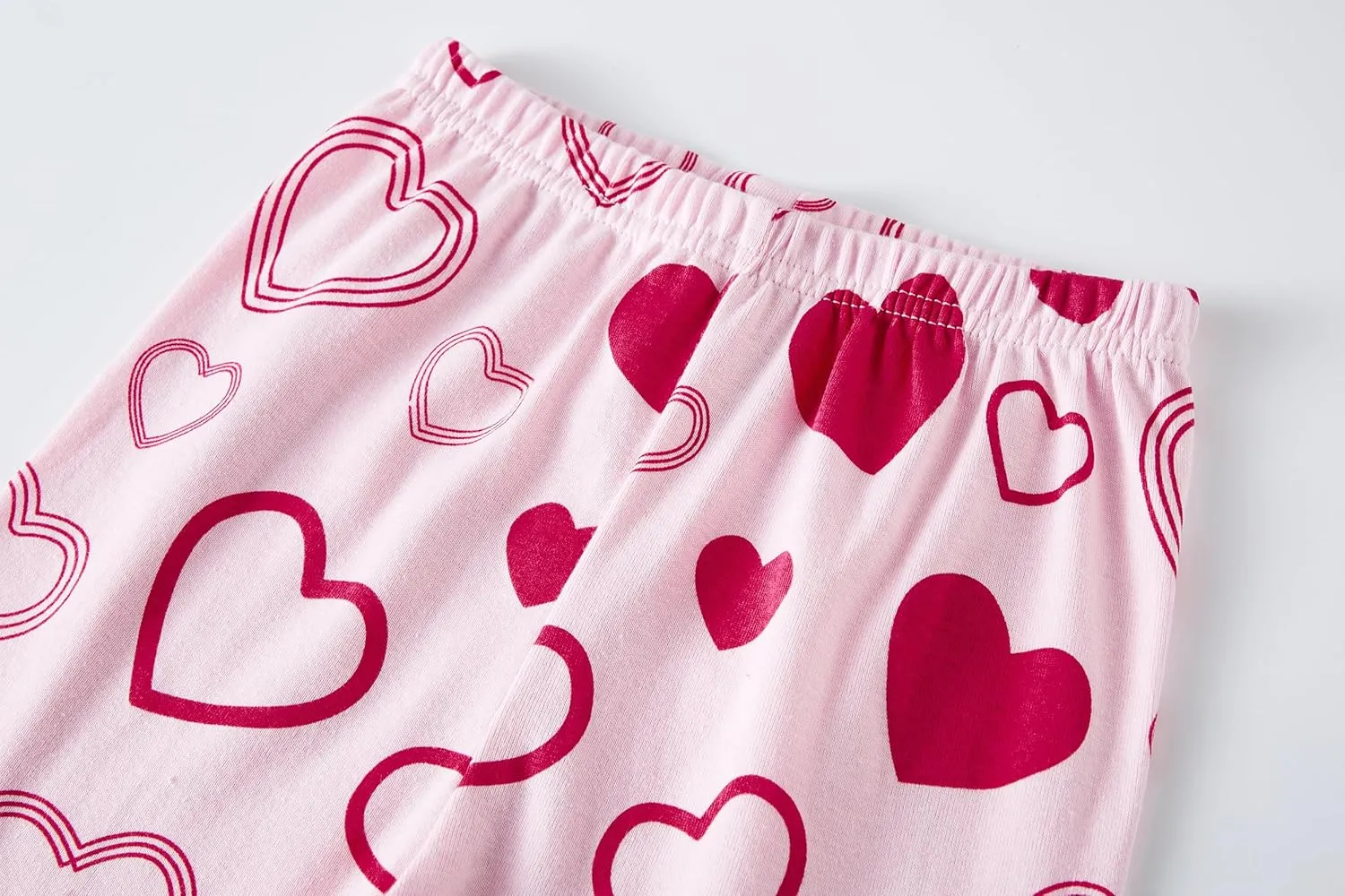Akyzic Little Girls Pajamas 100% Cotton Short Sleeve Pjs Toddler Summer Sleepwear Kids Clothes Set 3t-10t