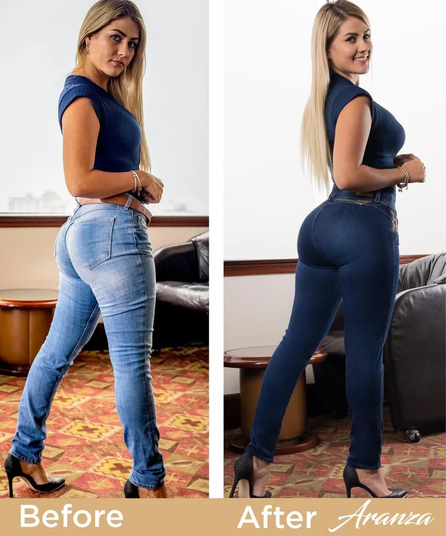 ARANZA High Waist Skinny Butt Lifting Jeans Colombian Stretch Jeans for Women