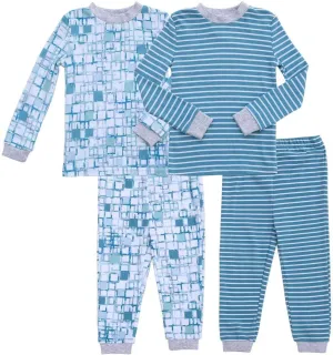 Asher and Olivia Boys Pajamas Toddler Pjs Set Pants Sleepers for Kids Sleepwear Organic Cotton…