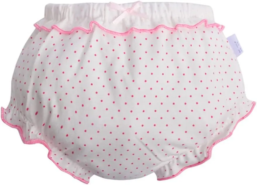 Baby Diaper Covers for Girls Newborn Soft Cotton Ruffle Bloomers Toddler