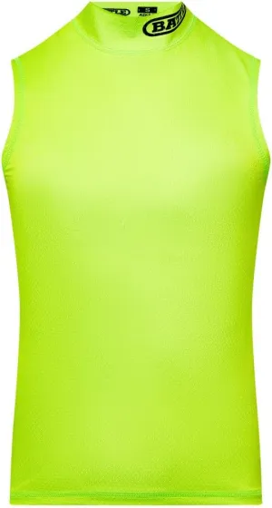 Battle Sports Mock Neck Sleeveless Compression Shirt, 4-Way Stretch Mesh, Moisture Wicking
