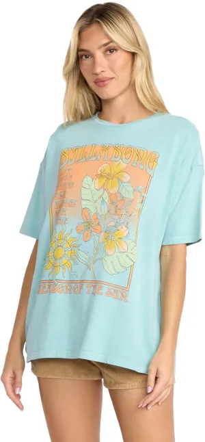Billabong Women's Super Soft Cotton Knit Jersey Tee Short Sleeve T-Shirt (XS-XL)
