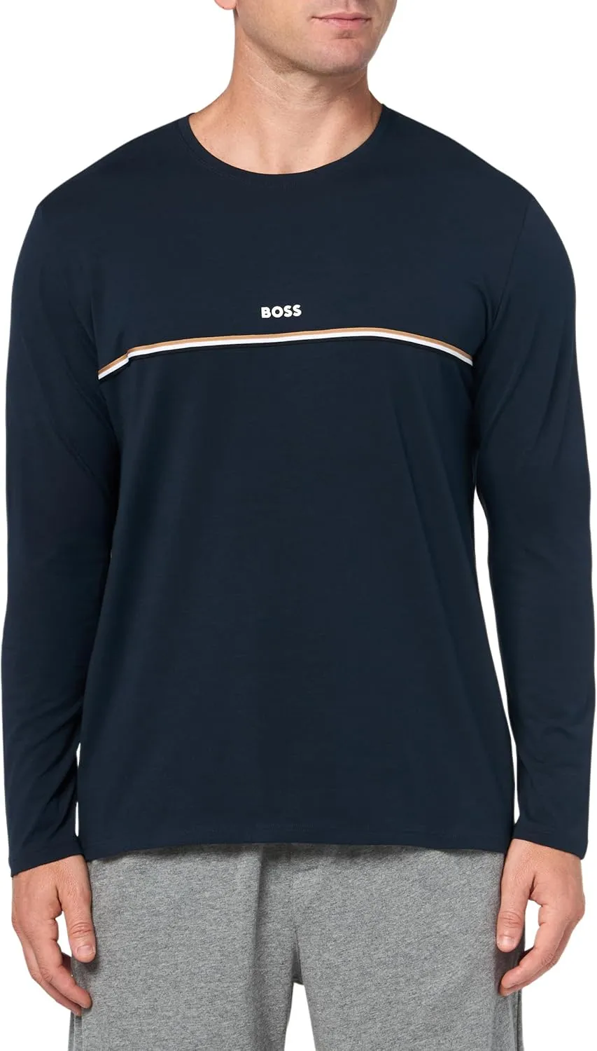 BOSS Men's Soft Cotton Long Sleeve T-Shirt