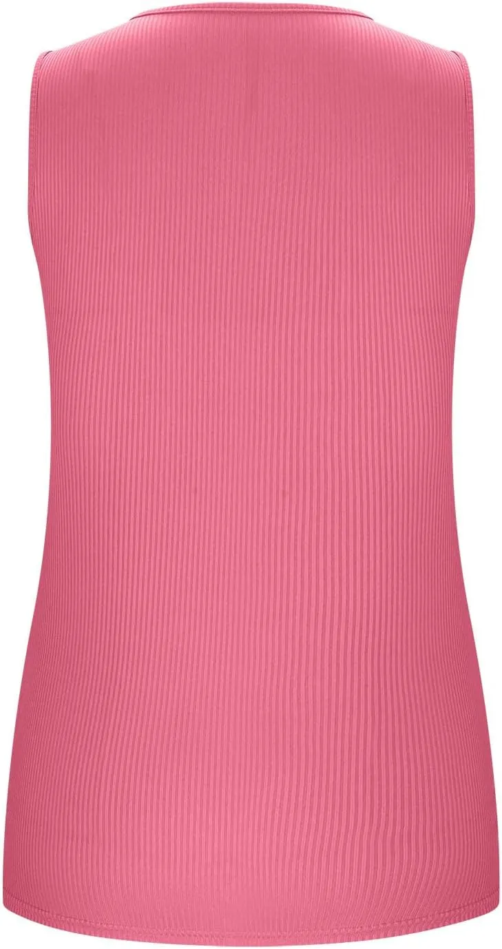Built in Bra Tank Tops for Women Workout Casual Sleeveless Top Slim Fit V Neck Gym Cami Clothes 2025