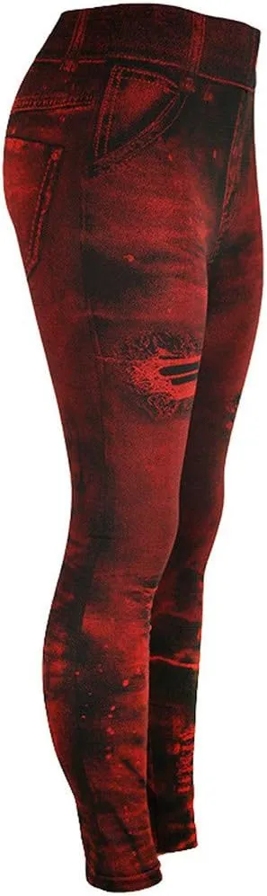 Butt Lifting Jeans for Women - High Waisted Skinny Straight Hip-up Leggings Stretch Jeans with Pocket