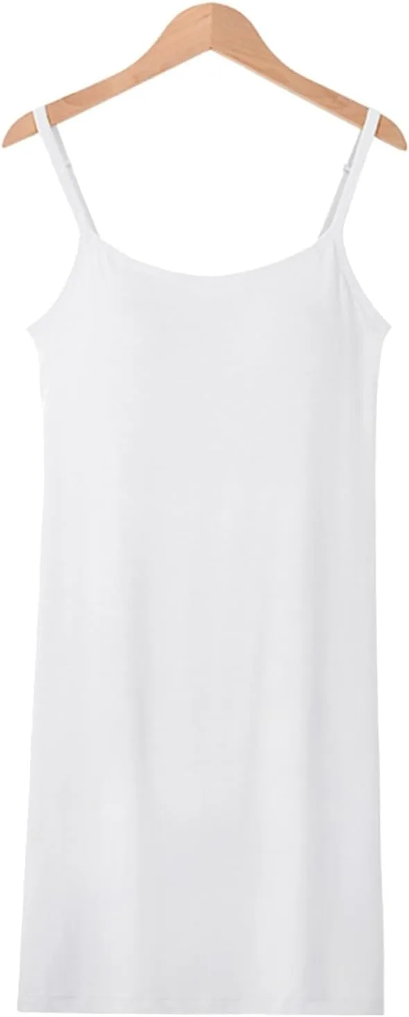Camisole Tops for Women Cotton Spaghetti Straps Seamless Tank Top Built in Shelf Bra Yoga Shirts