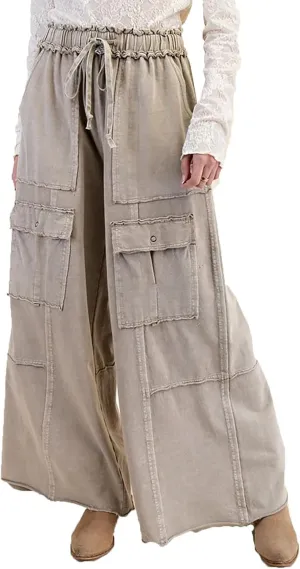 Cargo Jeans for Women Loose Fit High Waisted Wide Leg Jeans Lightweight Flowy Palazzo Pants with Pockets