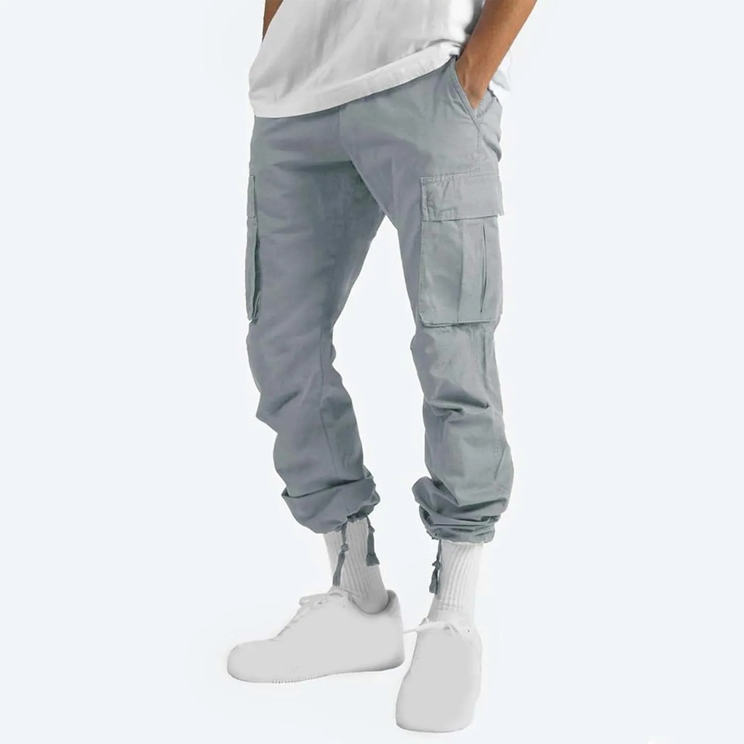 Cargo Pants for Men Relaxed Fit Casual Joggers Comfy Lightweight Athletic Sweatpants Baggy Outdoor Work Hiking Pants