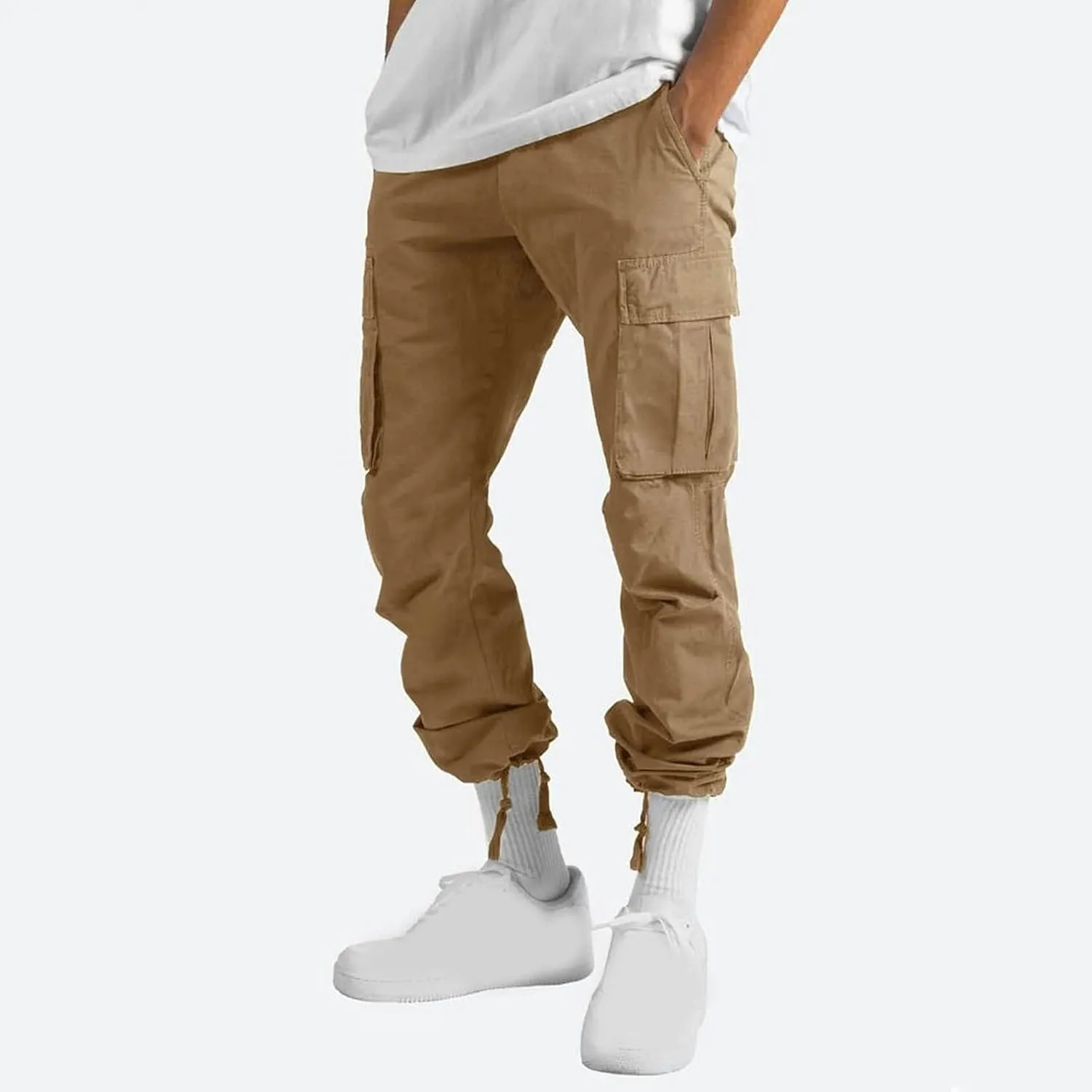 Cargo Pants for Men Relaxed Fit Casual Joggers Comfy Lightweight Athletic Sweatpants Baggy Outdoor Work Hiking Pants