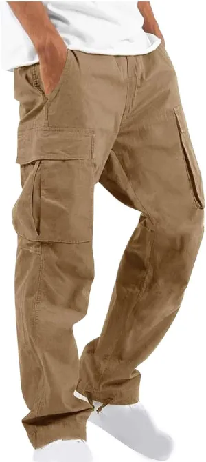 Cargo Pants for Men Relaxed Fit Casual Joggers Comfy Lightweight Athletic Sweatpants Baggy Outdoor Work Hiking Pants
