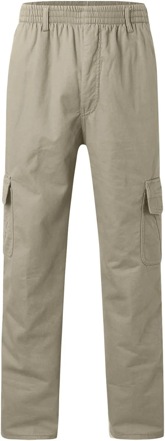 Cargo Pants for Men Relaxed Fit Casual Men's Sweatpants Hip Hop Tapered Gym Running Workout Pants Letter Print Fleece