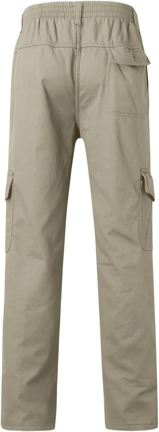 Cargo Pants for Men Relaxed Fit Casual Men's Sweatpants Hip Hop Tapered Gym Running Workout Pants Letter Print Fleece