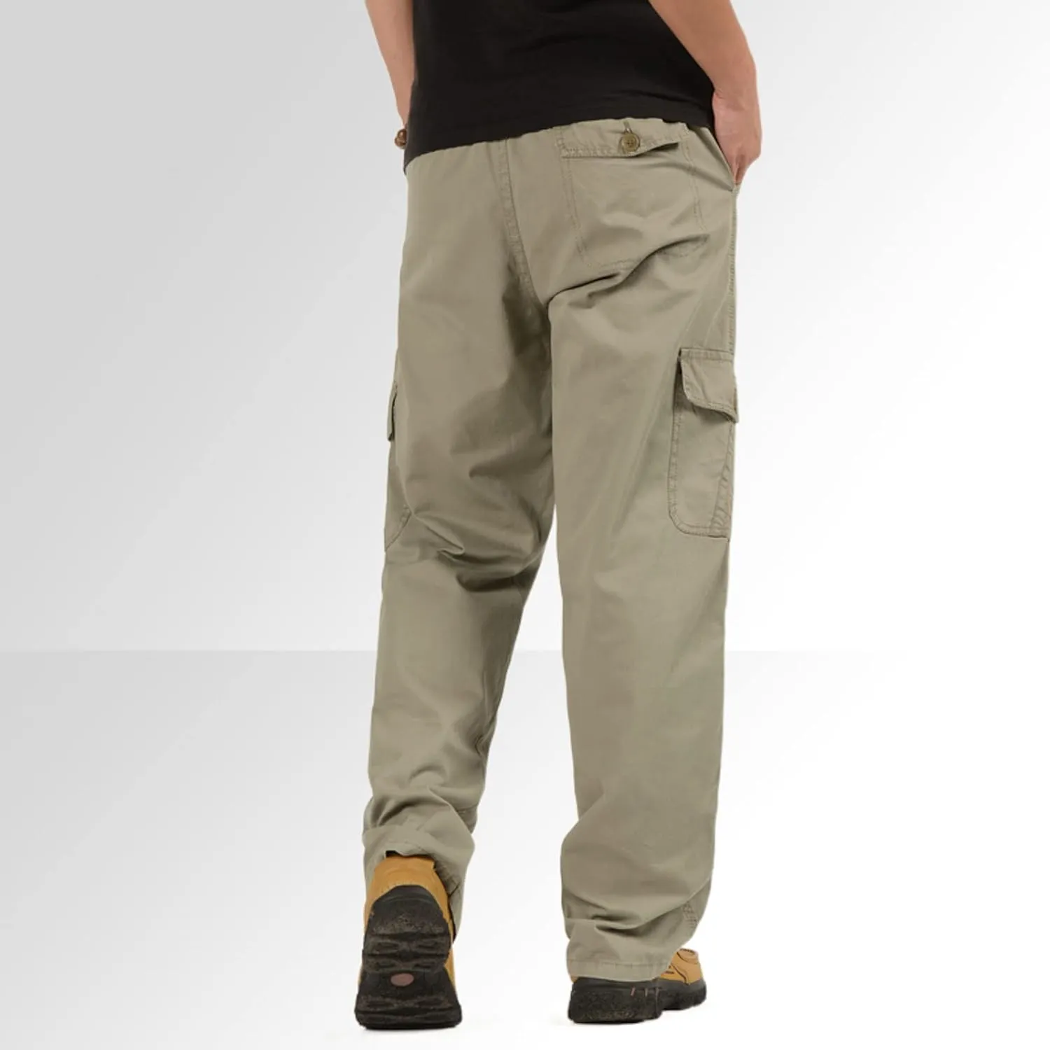 Cargo Pants for Men Relaxed Fit Casual Men's Sweatpants Hip Hop Tapered Gym Running Workout Pants Letter Print Fleece