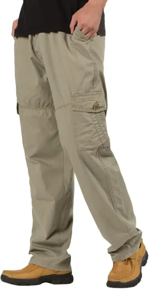 Cargo Pants for Men Relaxed Fit Casual Men's Sweatpants Hip Hop Tapered Gym Running Workout Pants Letter Print Fleece