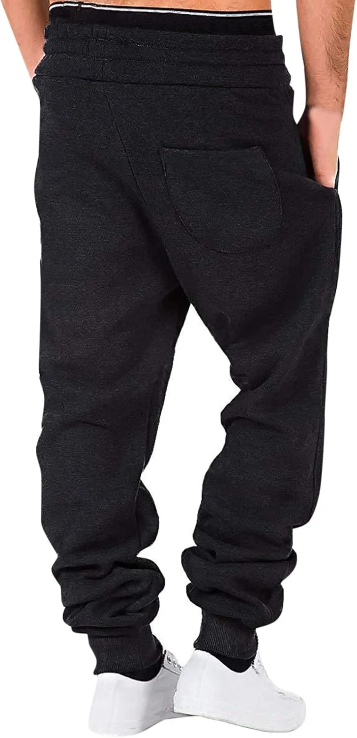 Cargo Pants for Men Relaxed Fit Golf Sweatpants Pant with Zipper Pockets Tapered Athletic Joggers Track Workout Pants