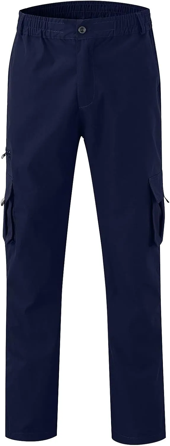 Cargo Pants for Men Relaxed Fit Jogger Sweatpants Motocross Dirt Bike Jogger Elastic Waist Pajama Pants with Pockets