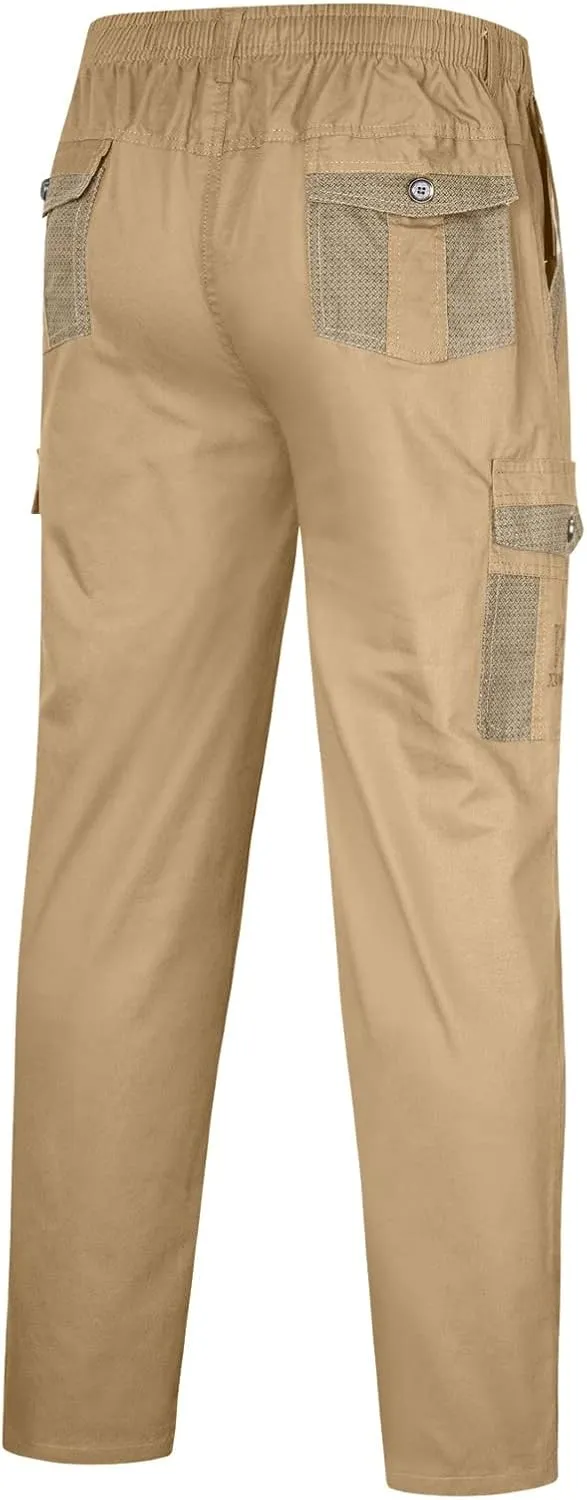 Cargo Pants for Men Relaxed Fit Pants Slim Fit Active Drawstring Bottom Sports Outdoor Recreation Athletic Sweatpants