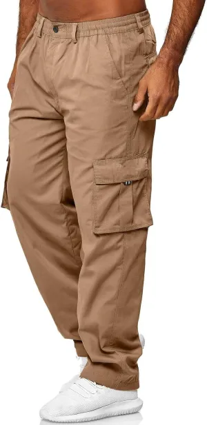 Cargo Pants for Men Relaxed Fit Pants Sports Sweats Casual Trousers Heavyweight Fleece Sweatpants with Pockets Men's