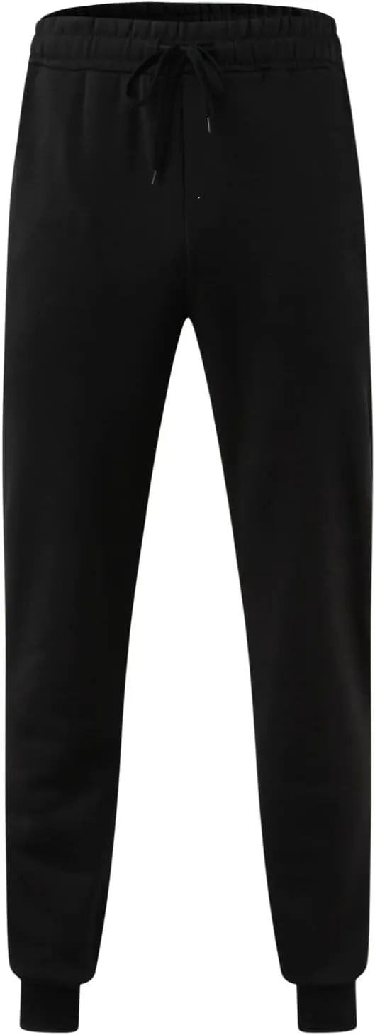 Cargo Pants for Men Relaxed Fit Pants Sweatpants for Men with Pockets Mens Heavyweight Sweatpants Fleece Lined Cargo