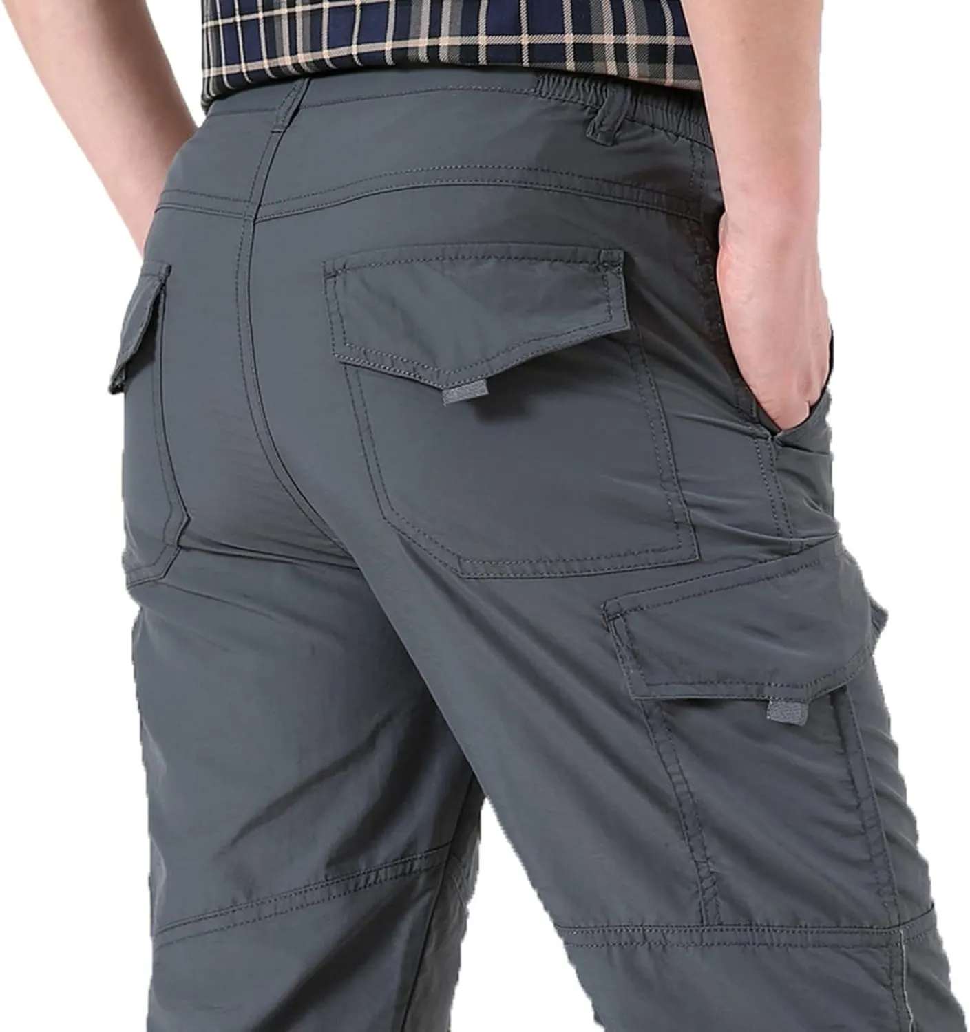 Cargo Pants for Men Relaxed Fit Stretch Cycling Joggers Athletic Trousers Causal Straight Sweatpants with Pockets