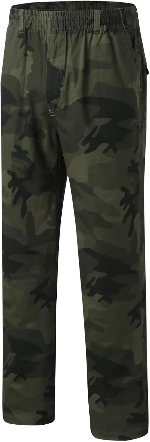 Cargo Pants for Men Relaxed Fit with Pocket Mens Casual Joggers Sweatpants Big & Tall Elastic Drawstring Sweatpants