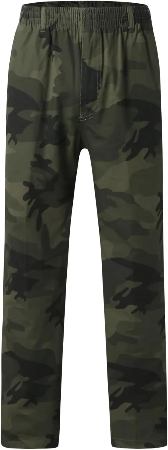 Cargo Pants for Men Relaxed Fit with Pocket Mens Casual Joggers Sweatpants Big & Tall Elastic Drawstring Sweatpants