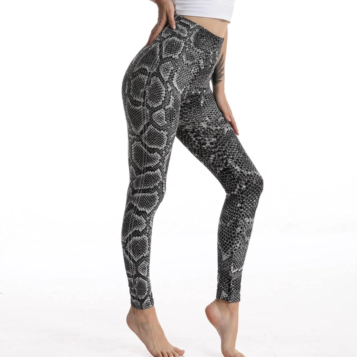 Casual Leggings for Women High Waist Printed Tummy Control Butt Lifting Pants Fitness Causal Funny Compression Patterned