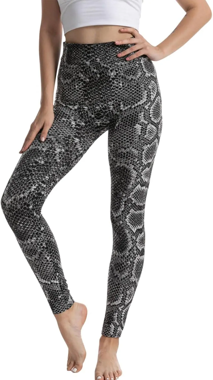 Casual Leggings for Women High Waist Printed Tummy Control Butt Lifting Pants Fitness Causal Funny Compression Patterned