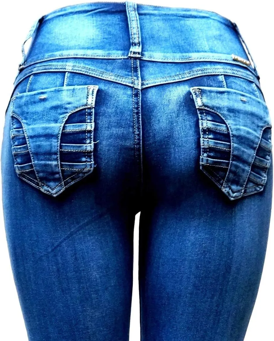 Colombian Jeans Butt Lifting Jeans for Women High Waisted Skinny Levanta Cola Stretch