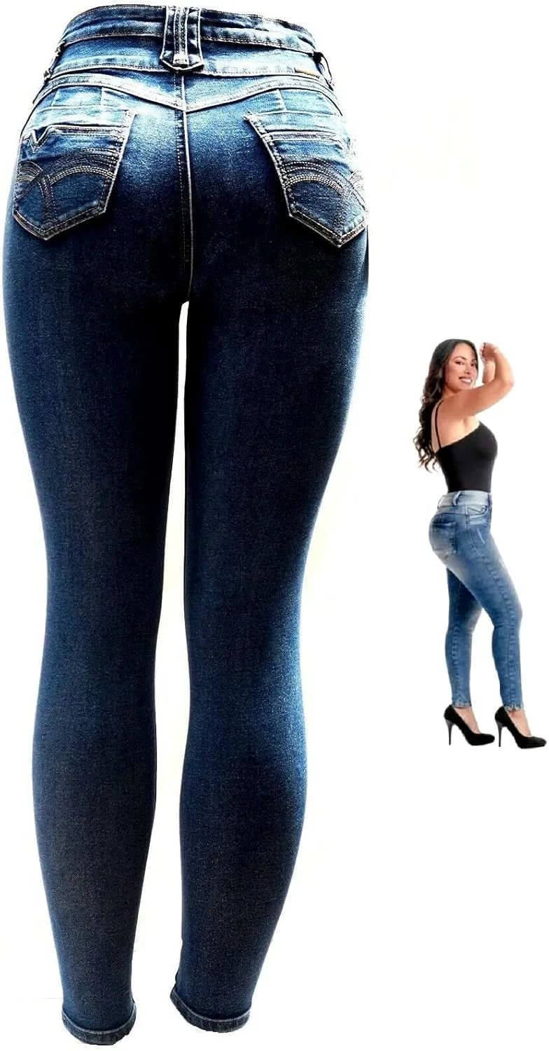 Colombian Jeans Butt Lifting Jeans for Women High Waisted Skinny Levanta Cola Stretch