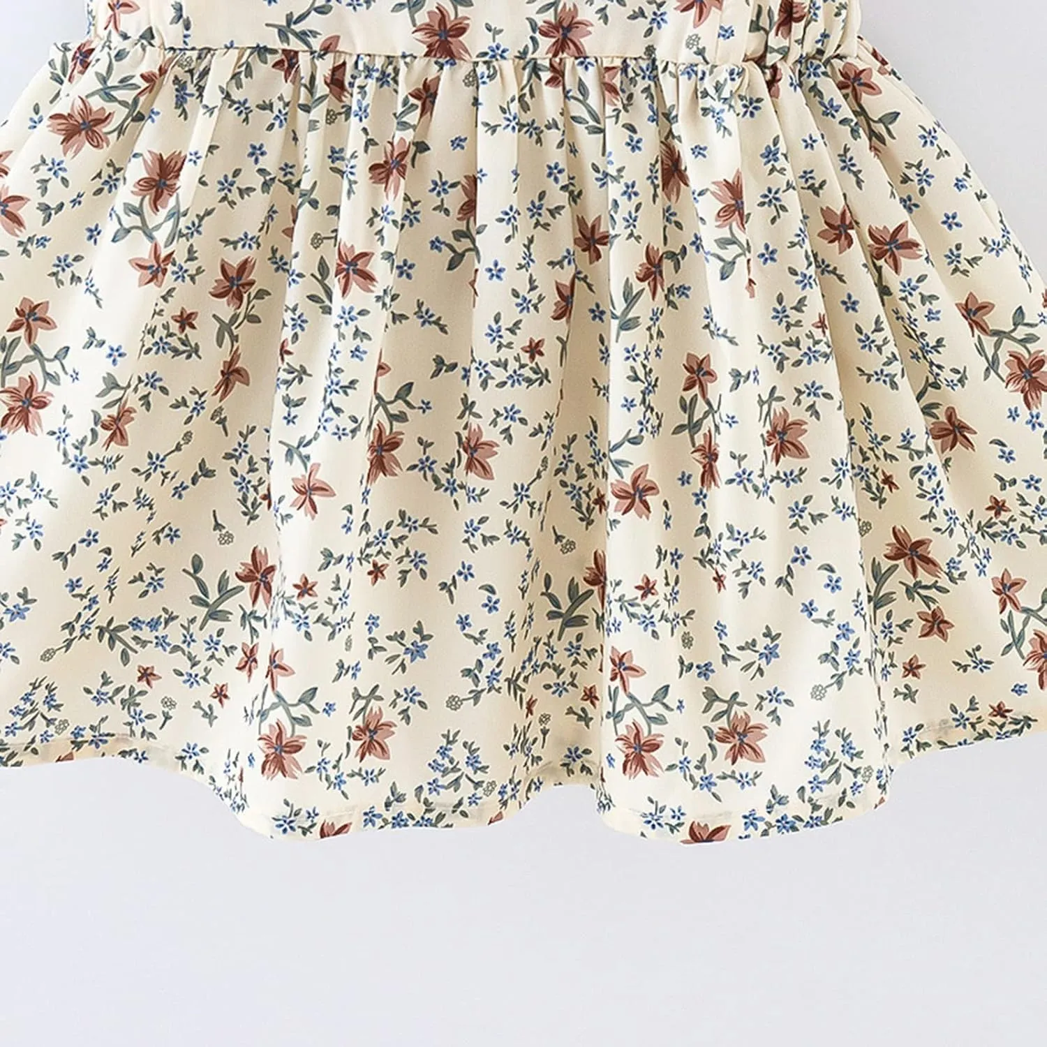 Colorful Childhood Baby Girls Dress Toddler Girls Flare Lace Trim Princess Party Dress