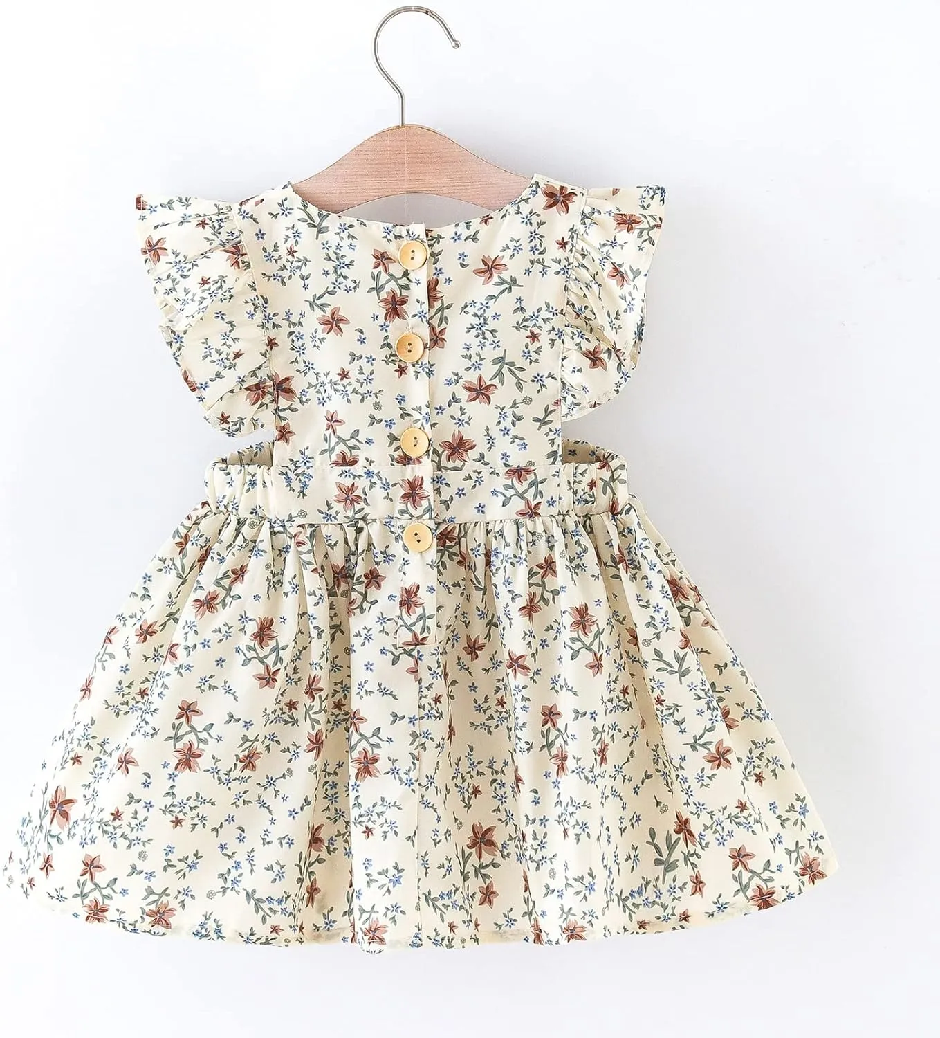 Colorful Childhood Baby Girls Dress Toddler Girls Flare Lace Trim Princess Party Dress