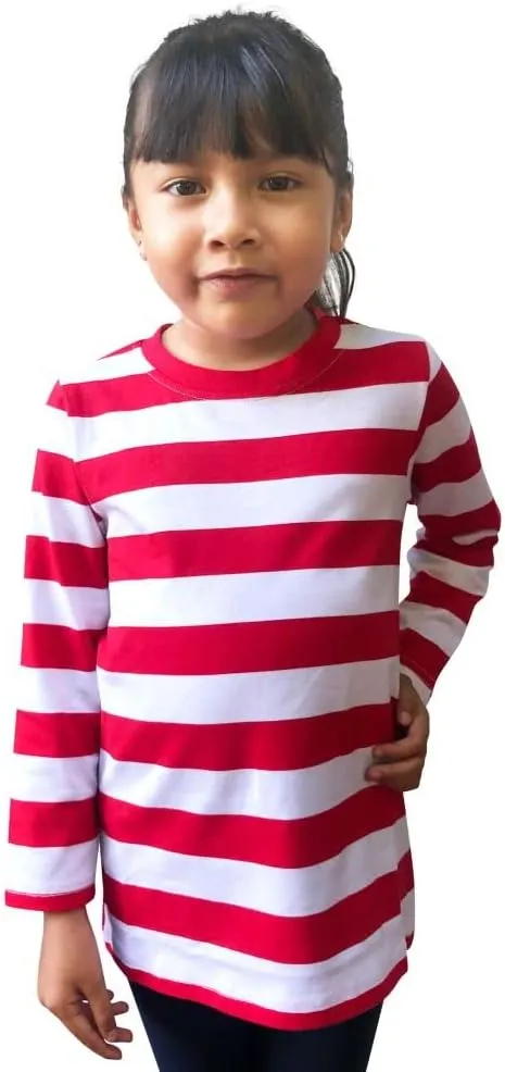 COUVER Infant Toddler Soft Cotton Crew Neck Long Sleeve Tee Shirt