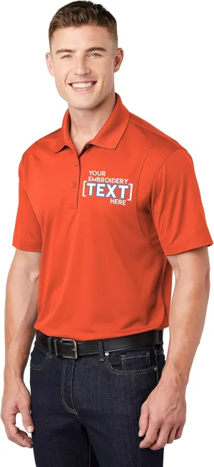 Custom Embroidered Moisture Wicking Performance Polo - Embroidery Collar Polo Shirts