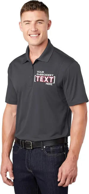 Custom Embroidered Moisture Wicking Performance Polo - Embroidery Collar Polo Shirts