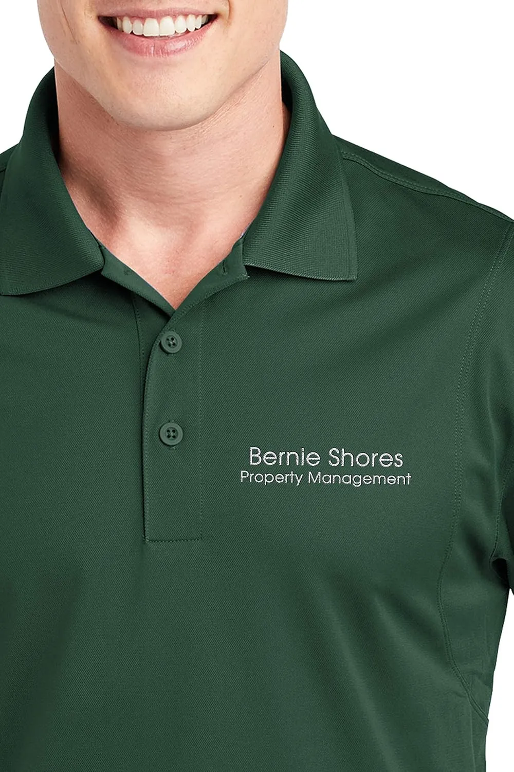 Custom Embroidered Moisture Wicking Performance Polo - Embroidery Collar Polo Shirts