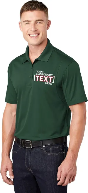 Custom Embroidered Moisture Wicking Performance Polo - Embroidery Collar Polo Shirts