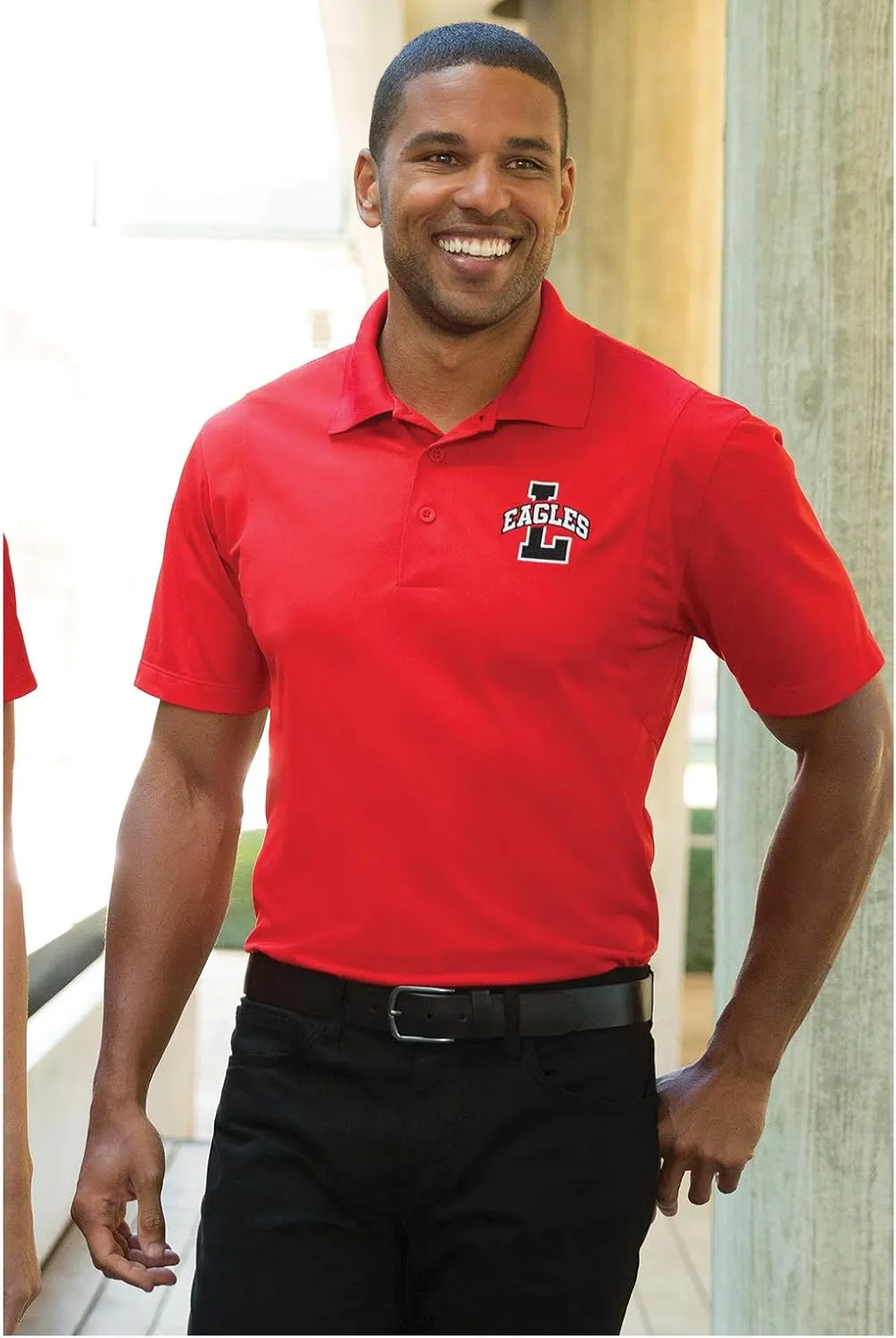 Custom Embroidered Moisture Wicking Performance Polo - Embroidery Collar Polo Shirts