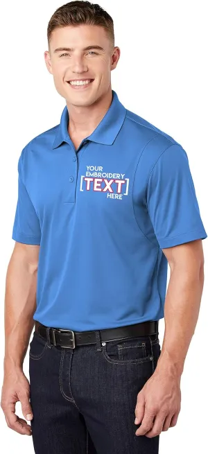 Custom Embroidered Moisture Wicking Performance Polo - Embroidery Collar Polo Shirts