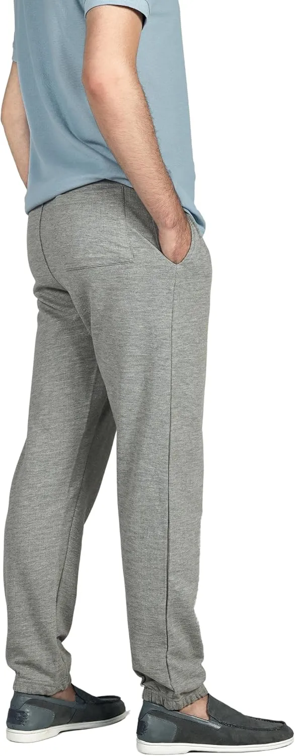 CUZO Men’s Cotton Joggers, Pique Stuff, 60% Cotton & 40% Polyester, Regular Fit Men Trouser, Moisture Wicking, 240 GSM