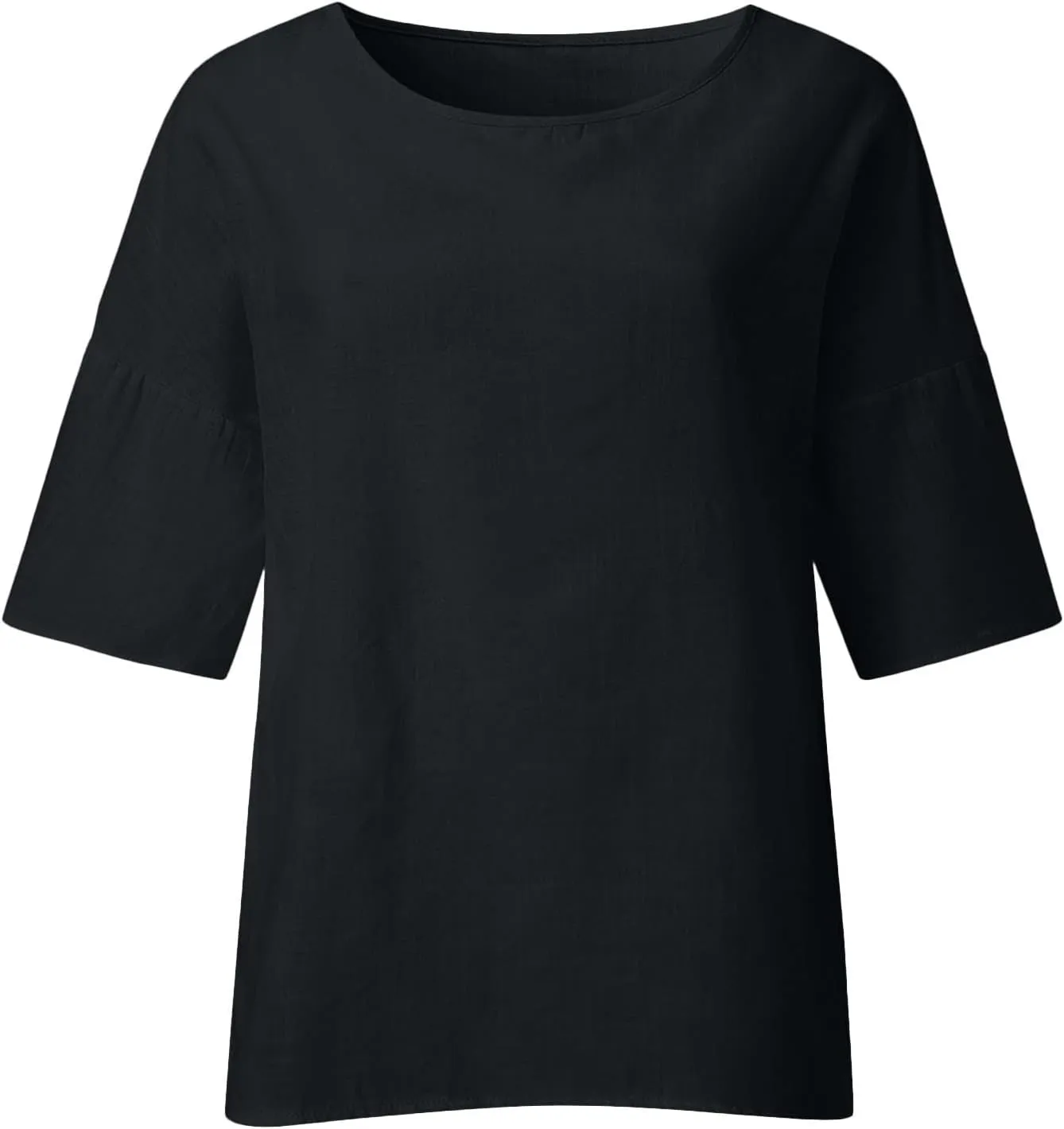 DASAYO Womens Summer Tops 2023 Trendy Cotton Linen Shirts for Women Loose Fit Vintage Going Out Blouses Fashion 2023 Outfits