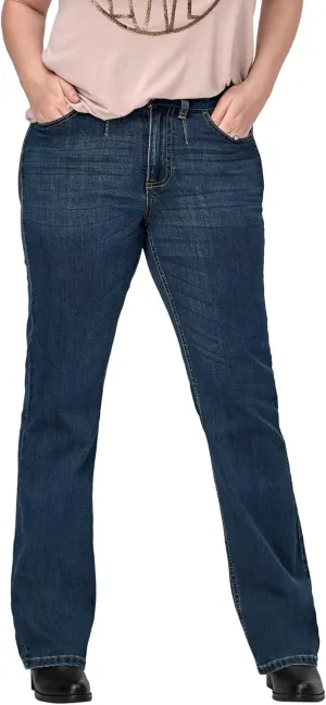 ellos Women's Plus Size Bootcut Stretch Jeans