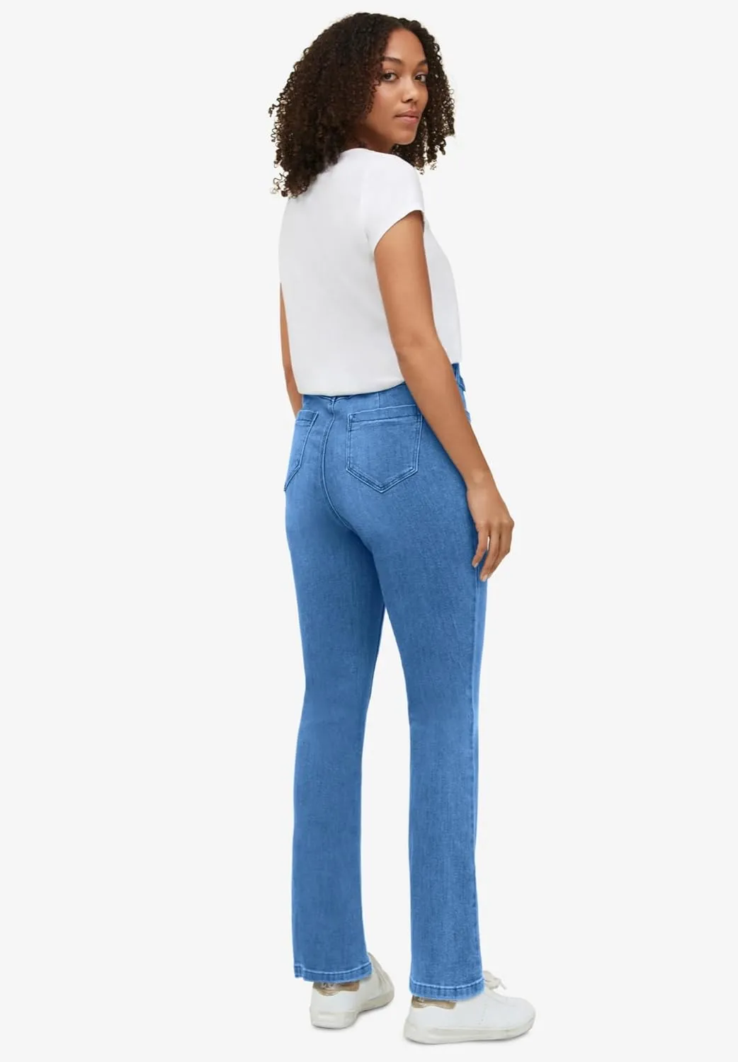 ellos Women's Plus Size Bootcut Stretch Jeans